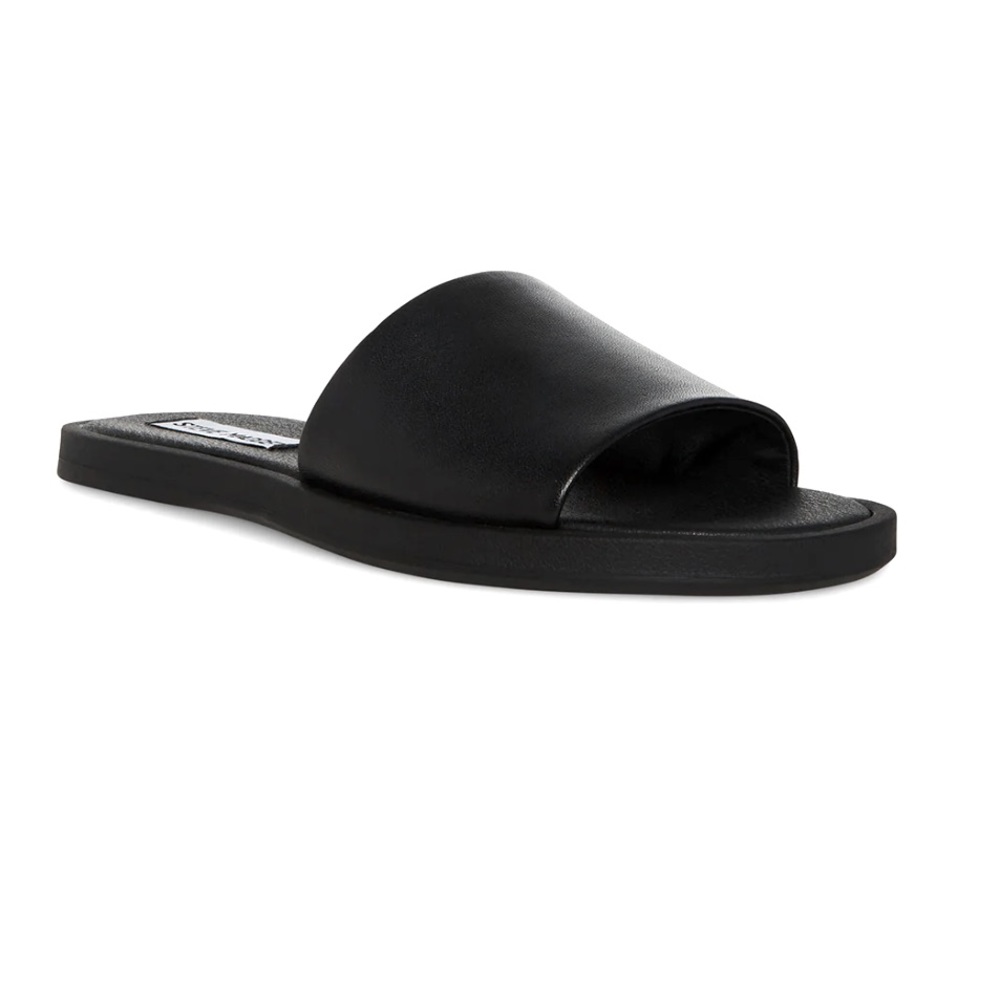 Steve Madden Fortunate Black Slide NEW
